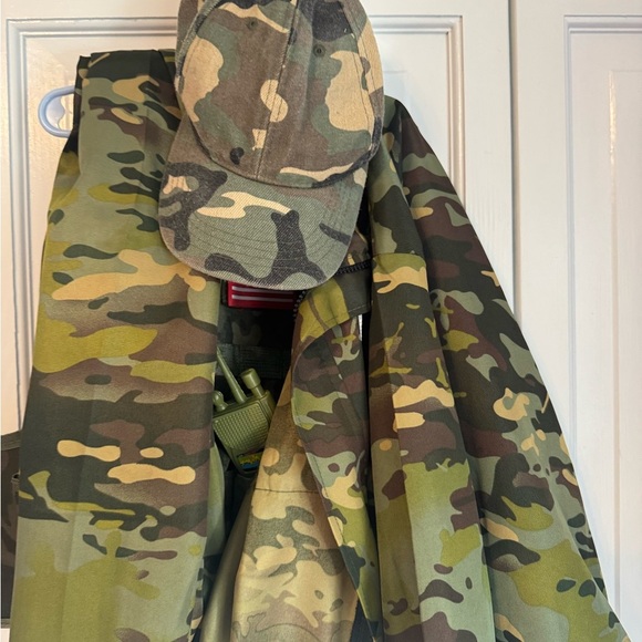 🪖 Metemot Kids Army Role Play Set Costume – Camo Jacket & Vest (Size M) LIKE NEW - Picture 12 of 16